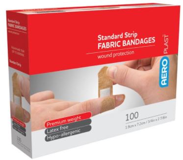 STRIPS ADHESIVE FABRIC BX 100