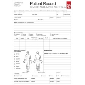 CASUALTY REPORT PAD