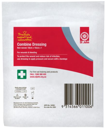 DRESSING COMBINE PAD 20 X 20CM