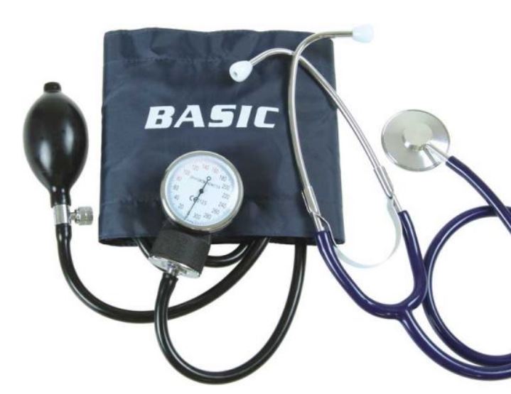 SPHYGMOMANOMETER AND STETHOSCOPE